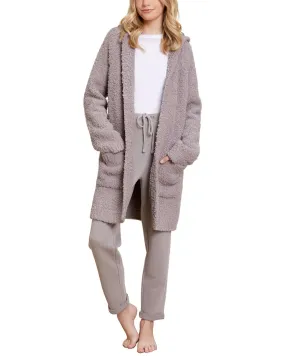 Barefoot Dreams Cozychic Boucle Hooded Long Cardigan