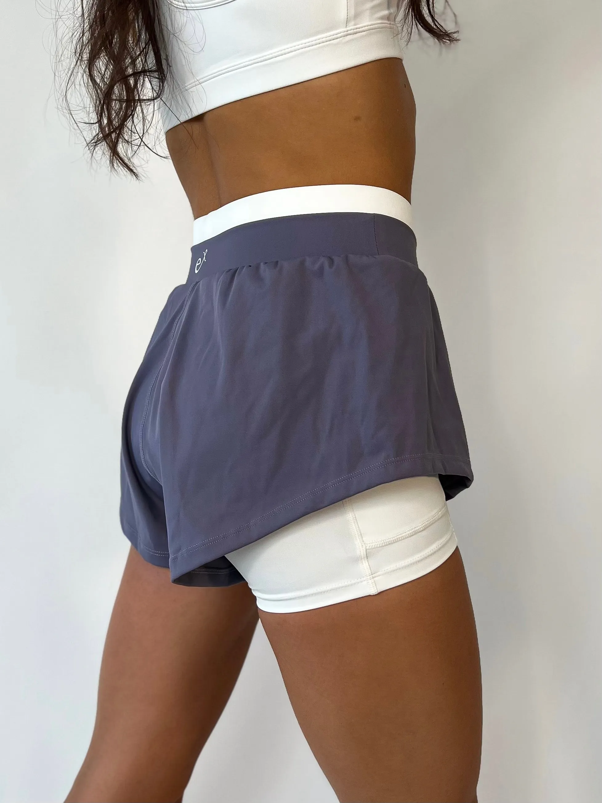 Divergent 2-in-1 Running Short- Blackberry Swirl