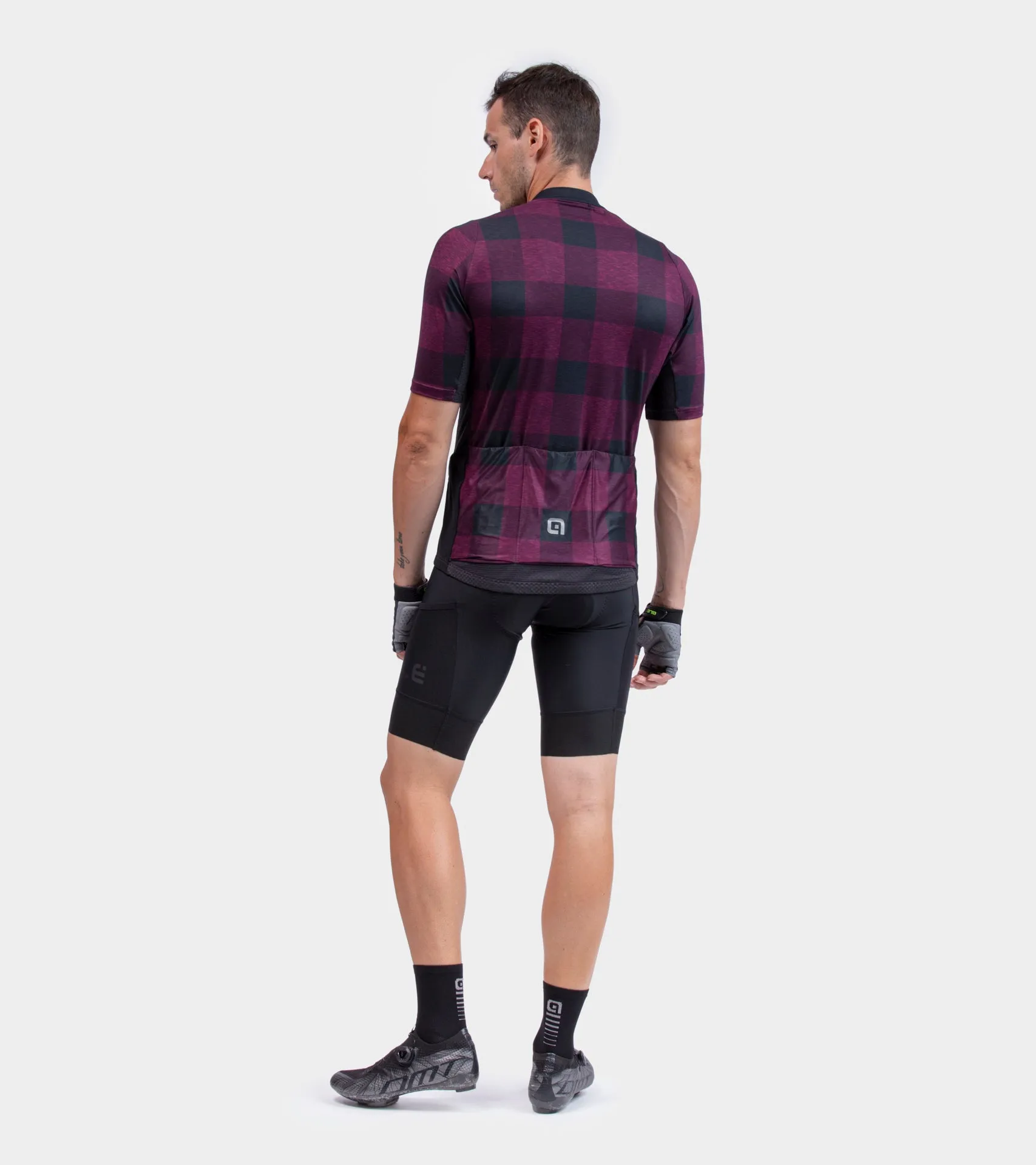 Gravel Scottish Men's Jersey - Bordeaux