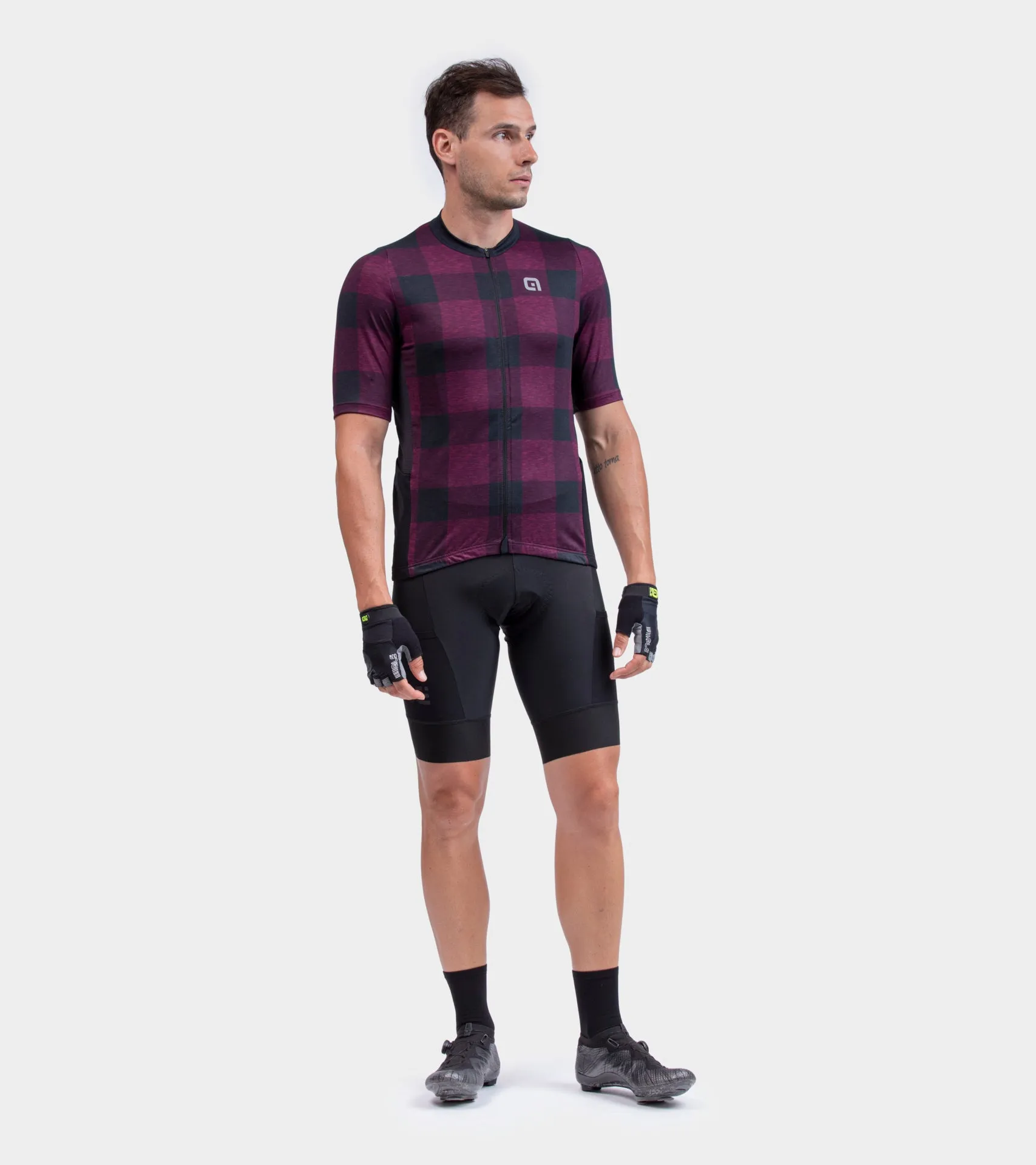 Gravel Scottish Men's Jersey - Bordeaux