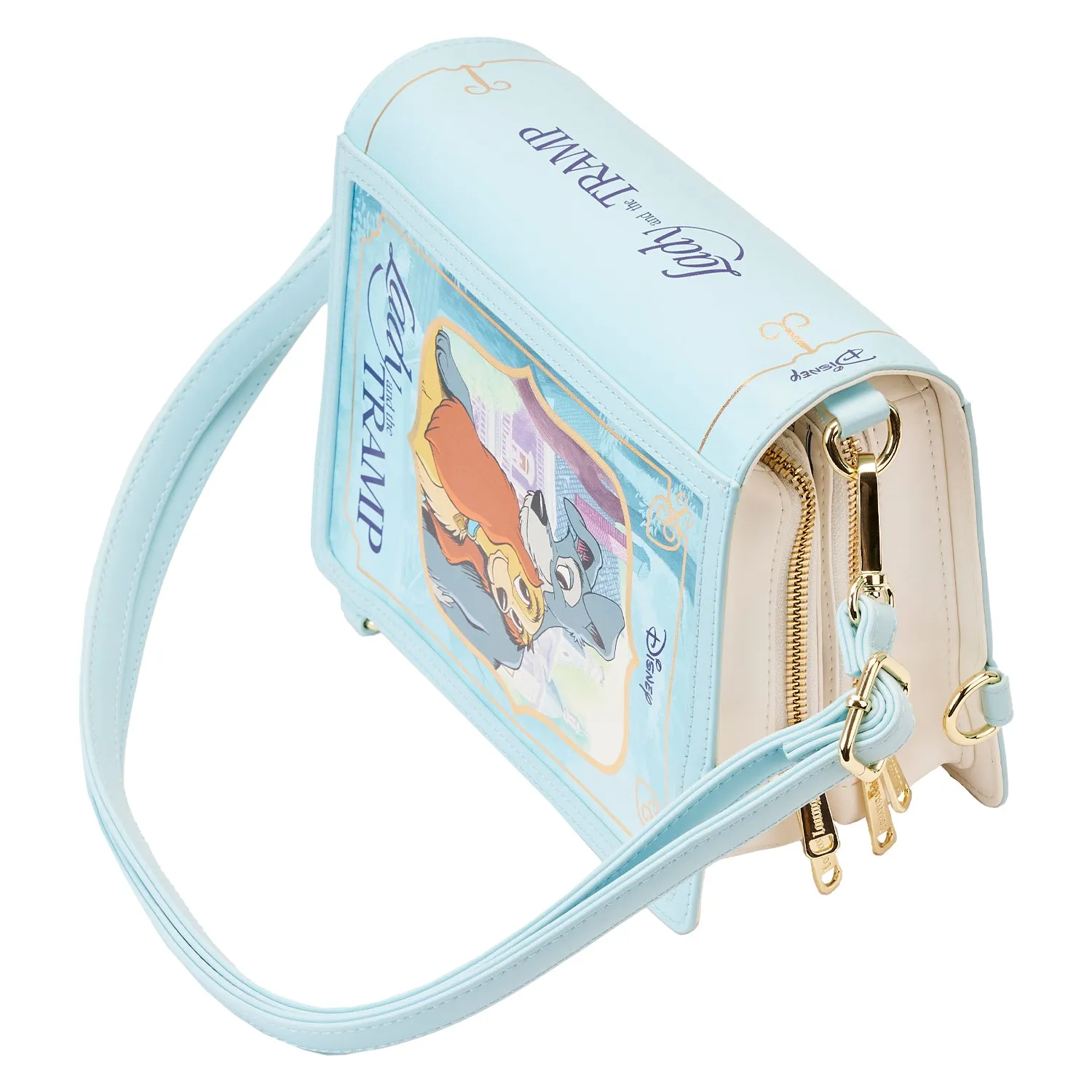 LF Disney Lady And The Tramp Classic Book Convertible Crossbody Bag