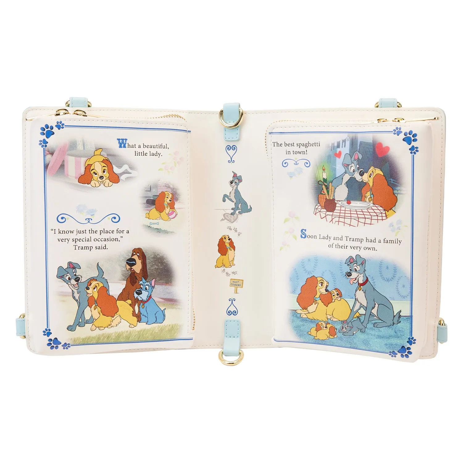 LF Disney Lady And The Tramp Classic Book Convertible Crossbody Bag