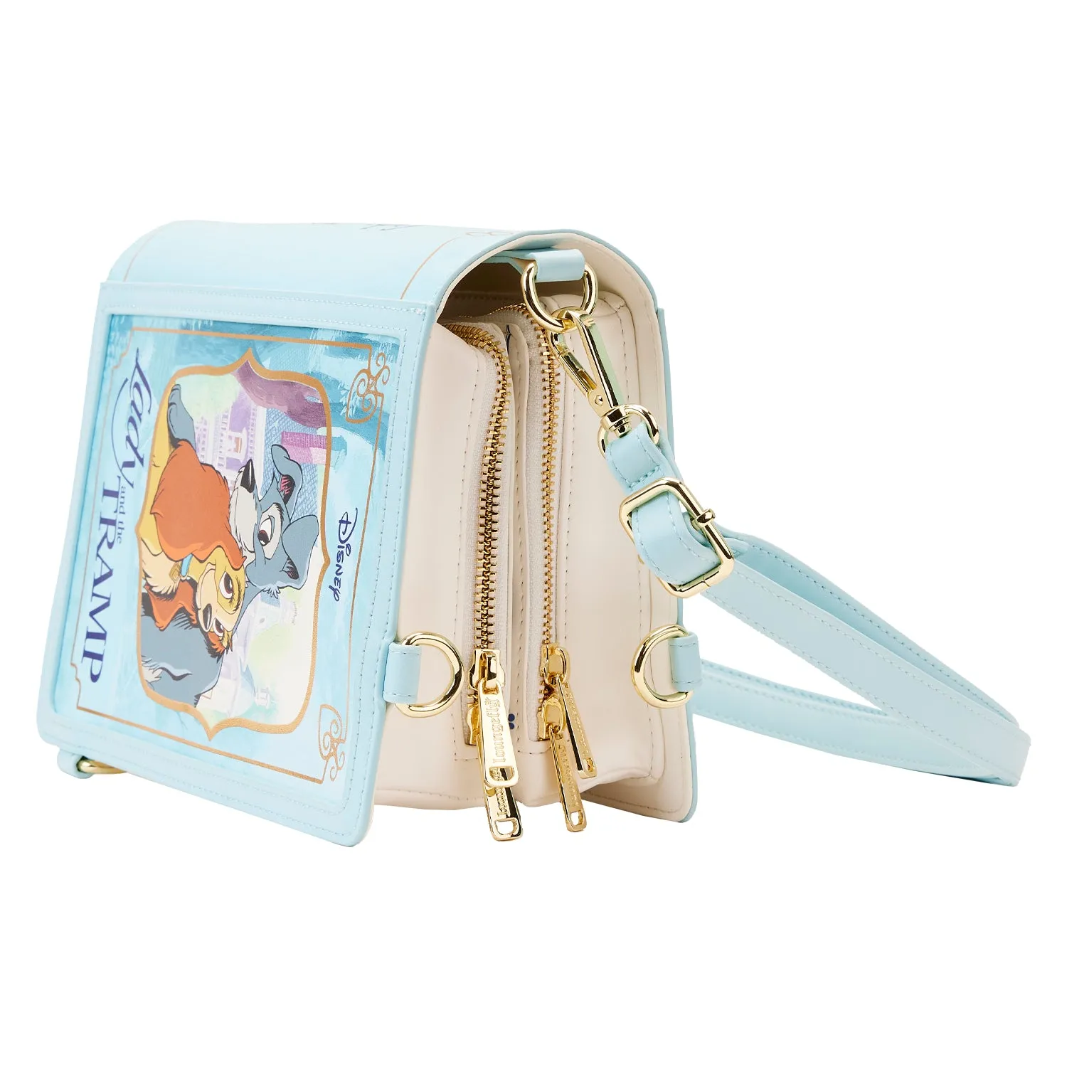LF Disney Lady And The Tramp Classic Book Convertible Crossbody Bag